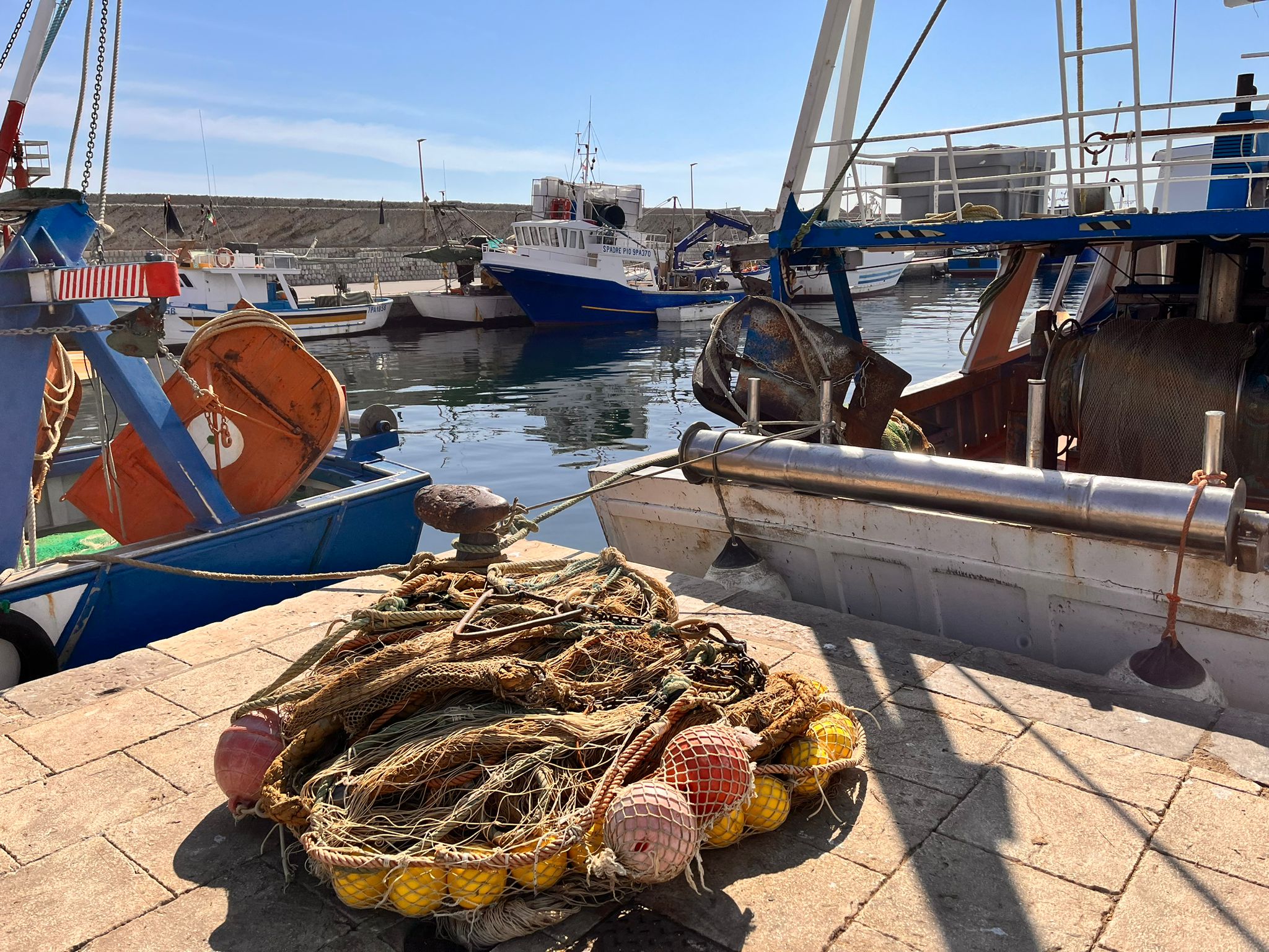 Reti al porto di Porticello